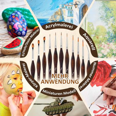 Jakie są najlepsze szczegółowe hobby Model robienie szczotki Set do malowania miniatury